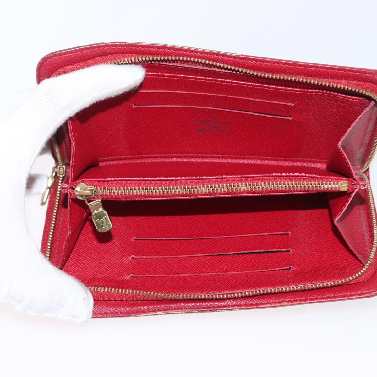 LOUIS VUITTON Monogram Cherry Porte Monnaie Zip Long Wallet M95006 Auth LNZ473