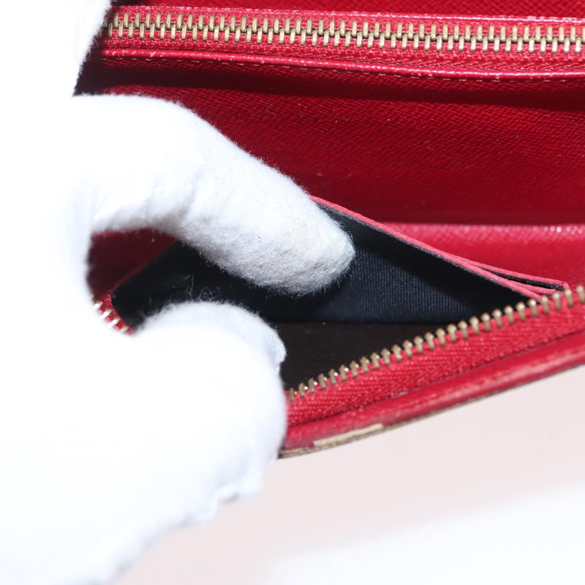 LOUIS VUITTON Monogram Cherry Porte Monnaie Zip Long Wallet M95006 Auth LNZ473