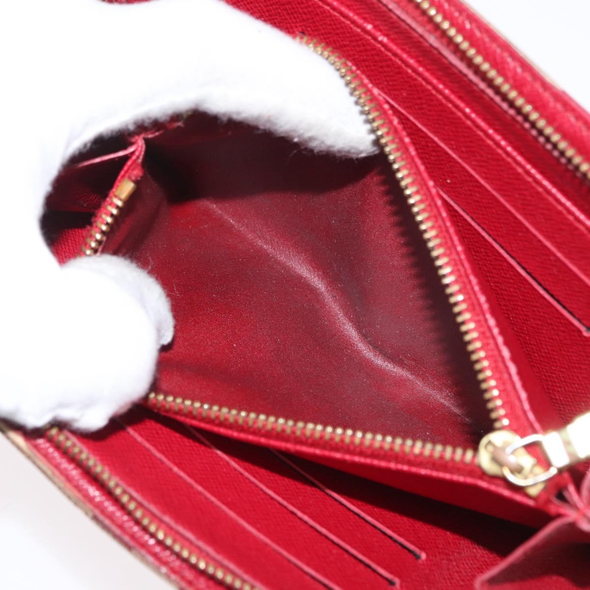 LOUIS VUITTON Monogram Cherry Porte Monnaie Zip Long Wallet M95006 Auth LNZ473