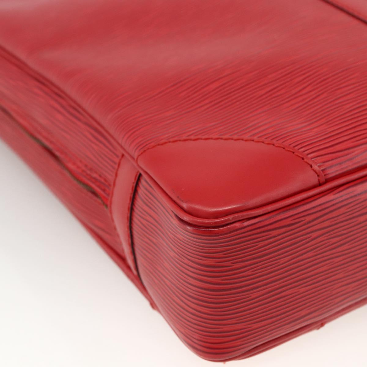 LOUIS VUITTON Epi Porte Documents Voyage Business Bag Red M54477 LV Auth LNZ498