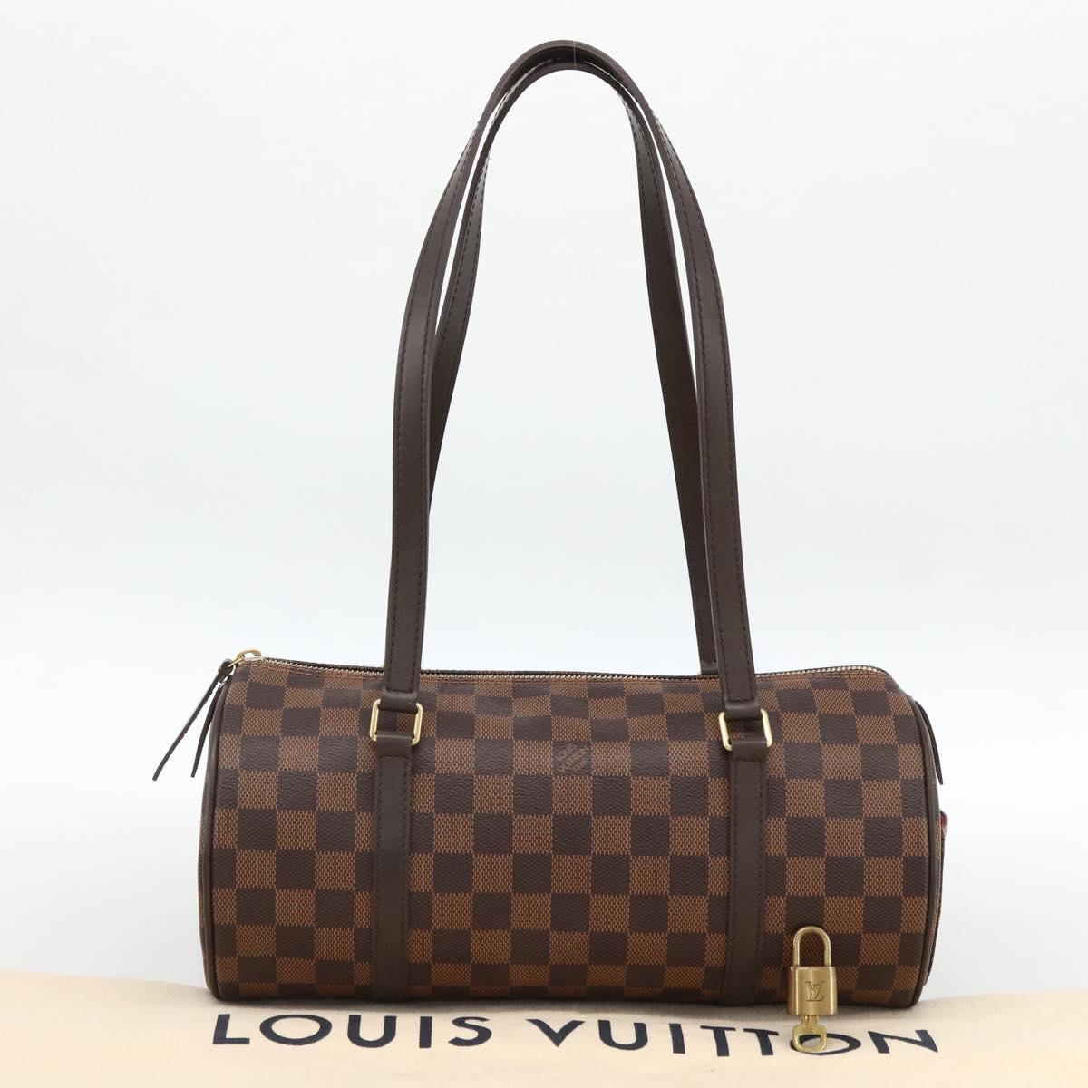 LOUIS VUITTON Damier Ebene Papillon 30 Hand Bag N51303 LV Auth LNZ506M