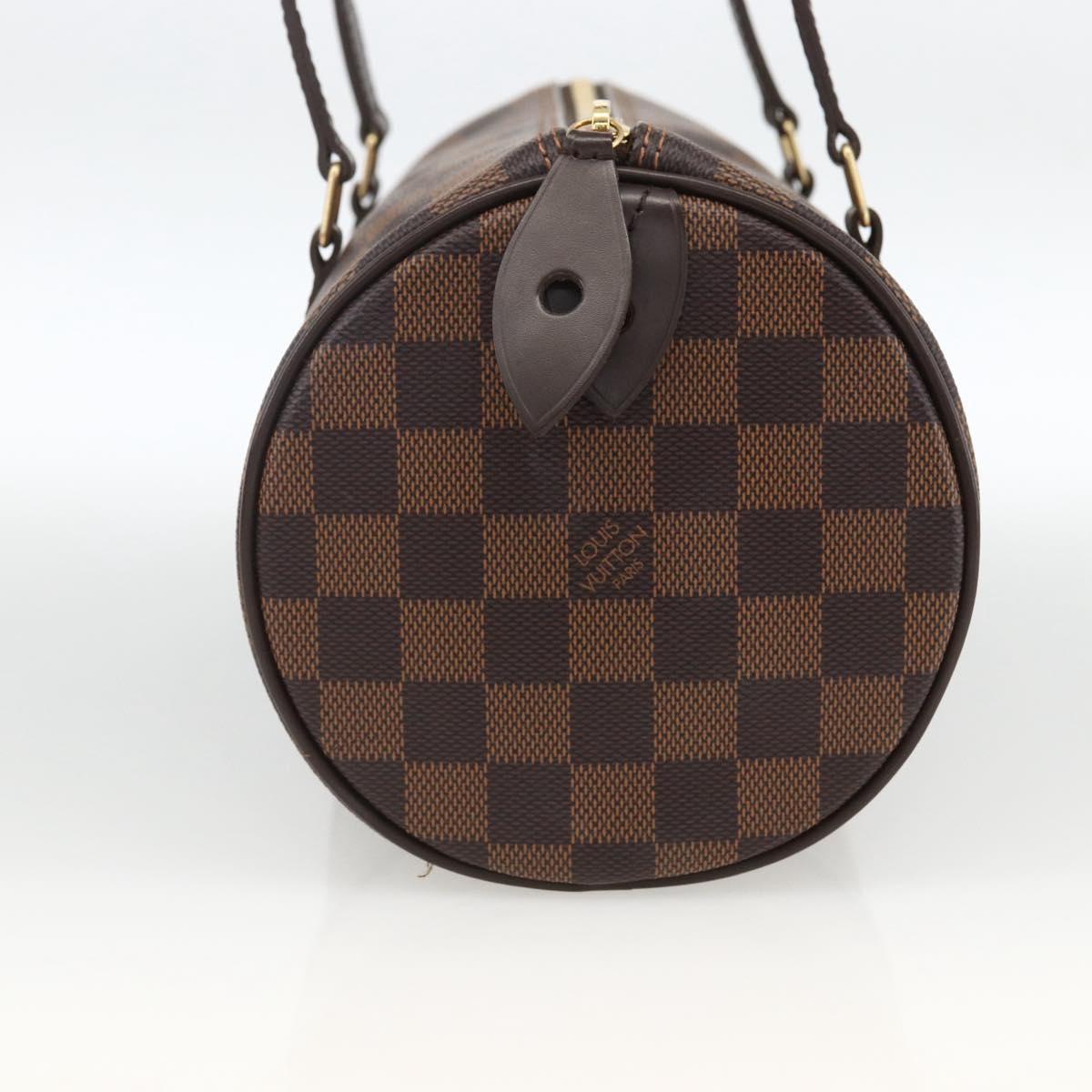 LOUIS VUITTON Damier Ebene Papillon 30 Hand Bag N51303 LV Auth LNZ506M