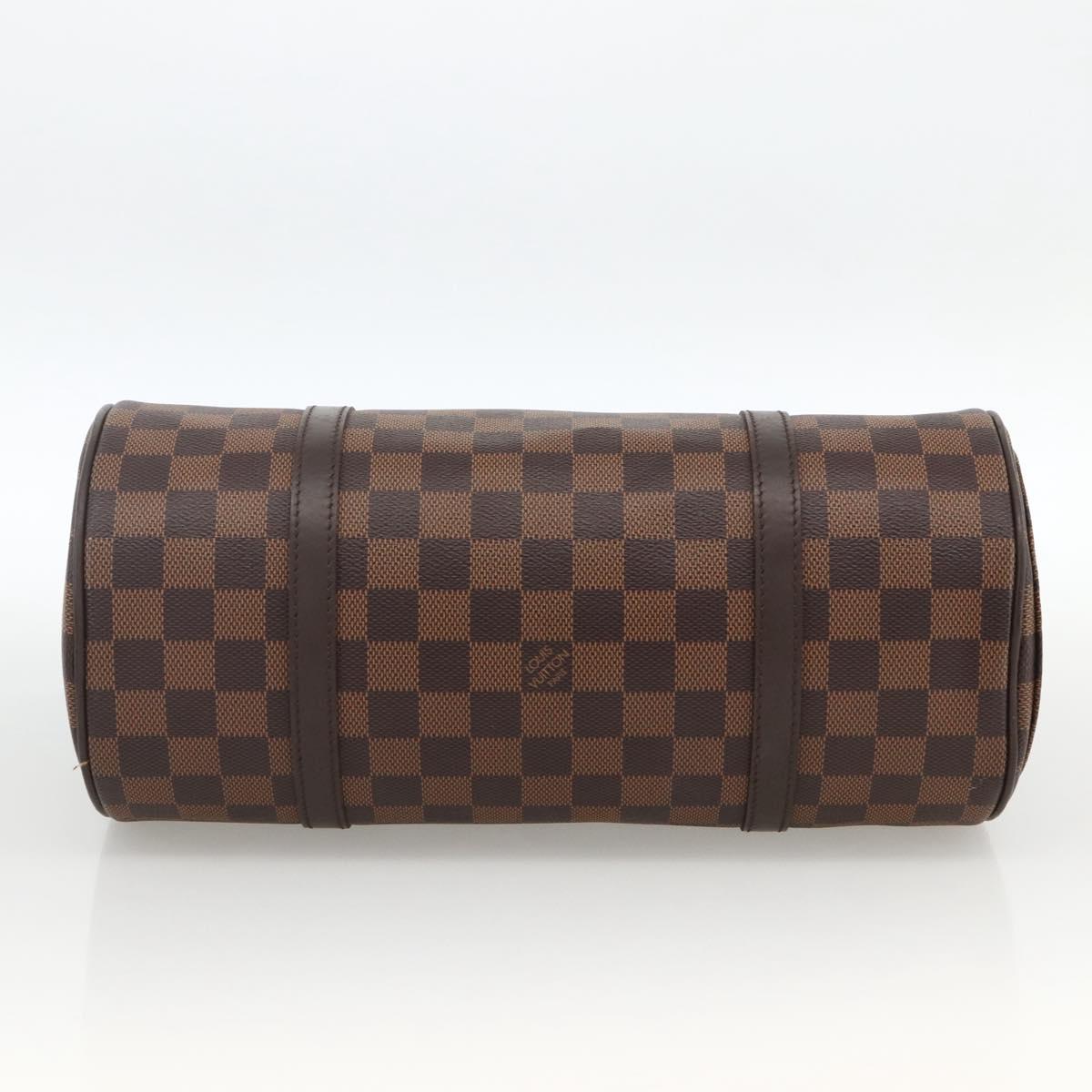 LOUIS VUITTON Damier Ebene Papillon 30 Hand Bag N51303 LV Auth LNZ506M