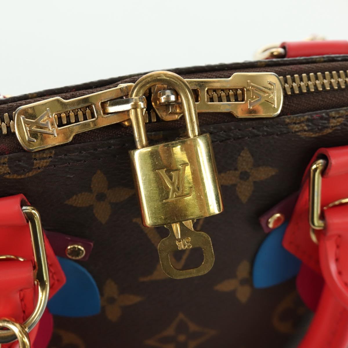LOUIS VUITTON Monogram Totem Alma BB Hand Bag Red M41659 LV Auth LNZ513SAM