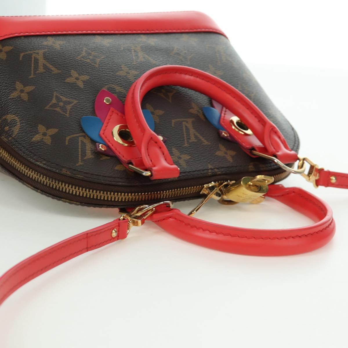 LOUIS VUITTON Monogram Totem Alma BB Hand Bag Red M41659 LV Auth LNZ513SAM