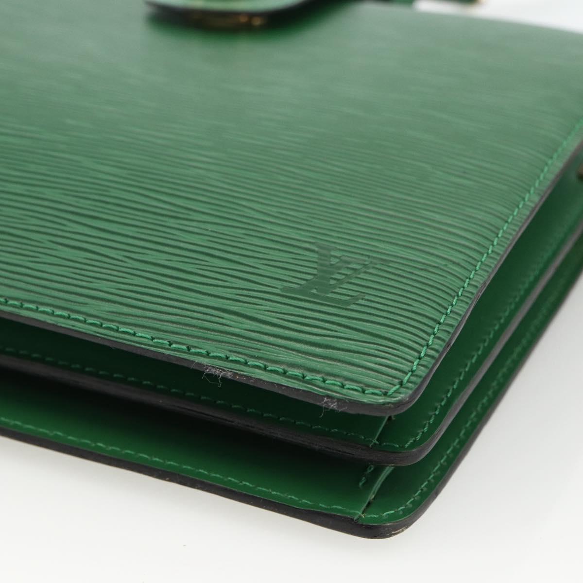 LOUIS VUITTON Epi Capuchin Shoulder Bag Green M52344 LV Auth LNZ522