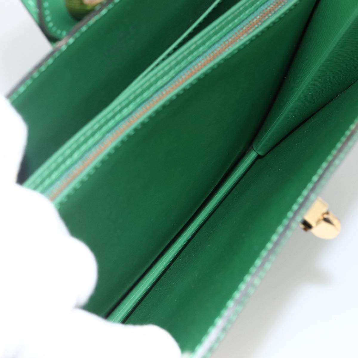 LOUIS VUITTON Epi Capuchin Shoulder Bag Green M52344 LV Auth LNZ522