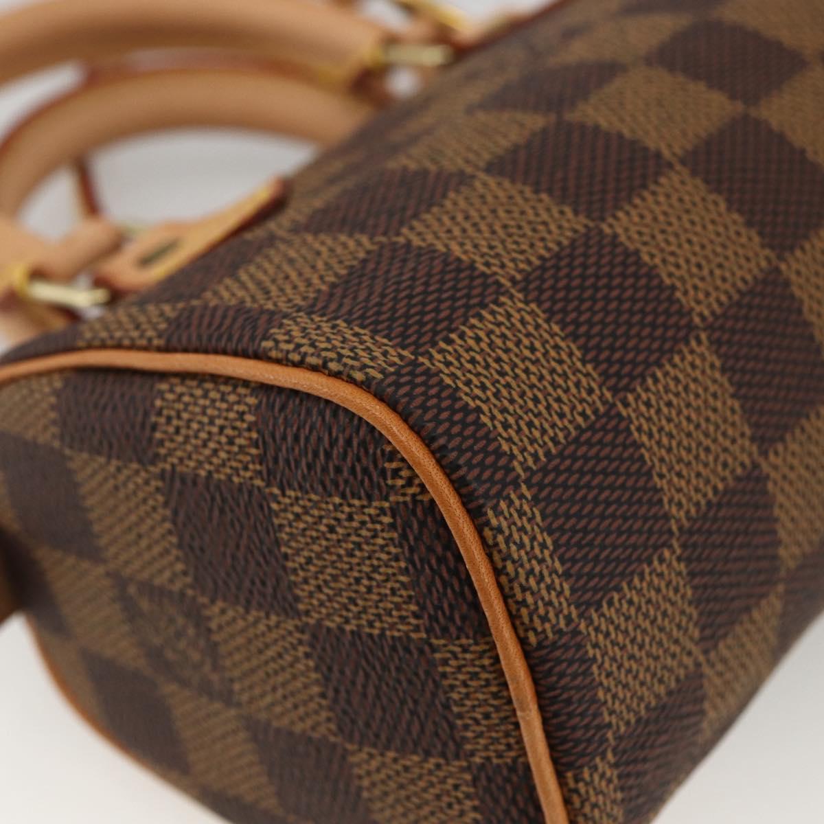LOUIS VUITTON Damier Ebene Mini Speedy Hand Bag LV Auth LNZ532SM