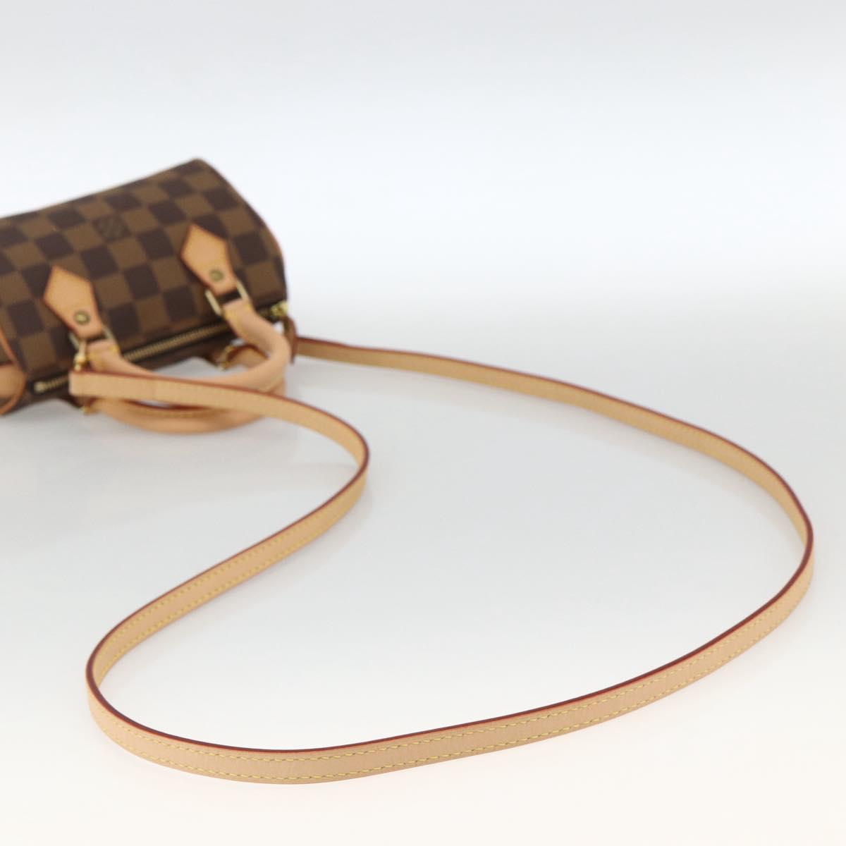 LOUIS VUITTON Damier Ebene Mini Speedy Hand Bag LV Auth LNZ532SM