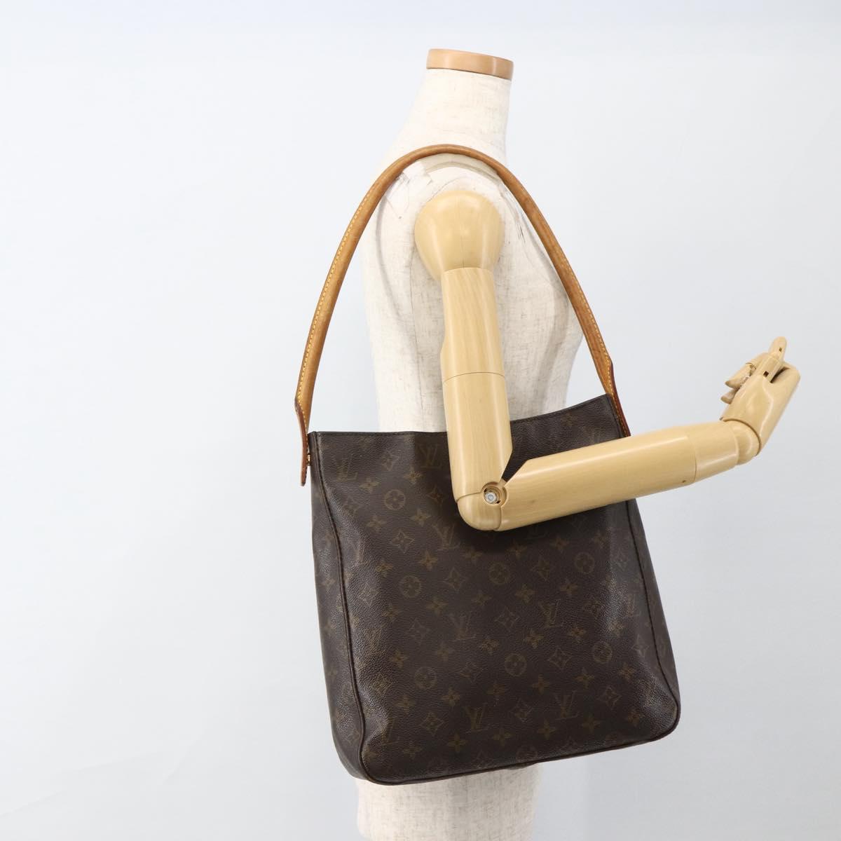 LOUIS VUITTON Monogram Looping GM Shoulder Bag M51145 LV Auth LNZ547
