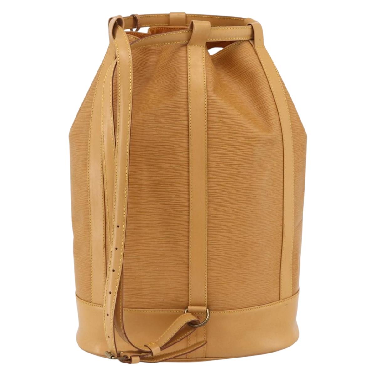 LOUIS VUITTON Epi Randonnee GM Shoulder Bag Beige LV Auth LNZ548