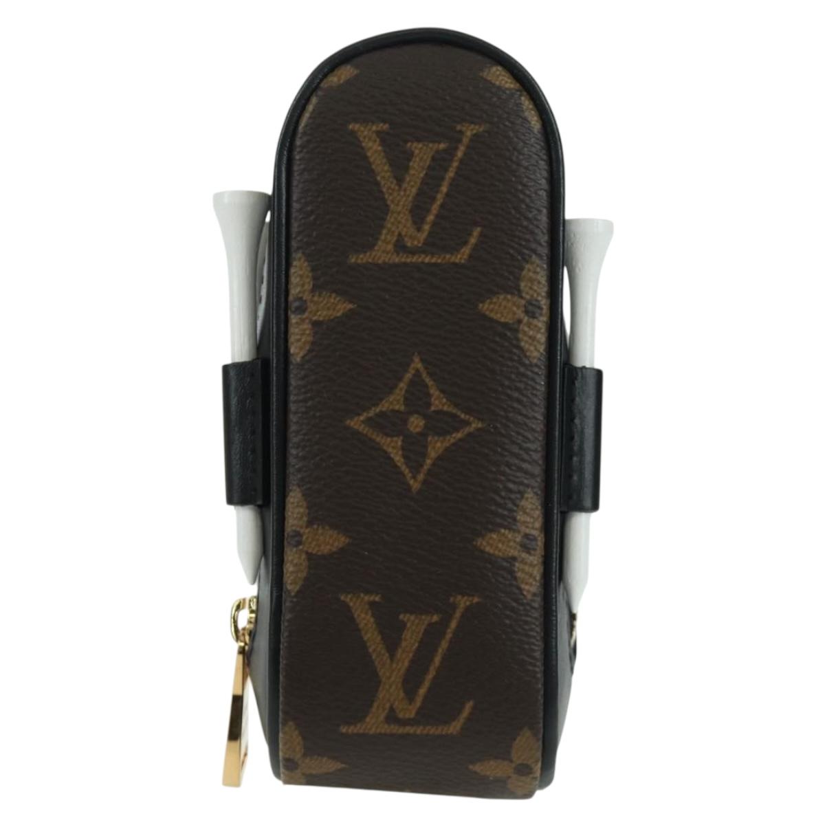 LOUIS VUITTON Monogram Golf Andrews Golf Ball Case GI0826 LV Auth LNZ550M