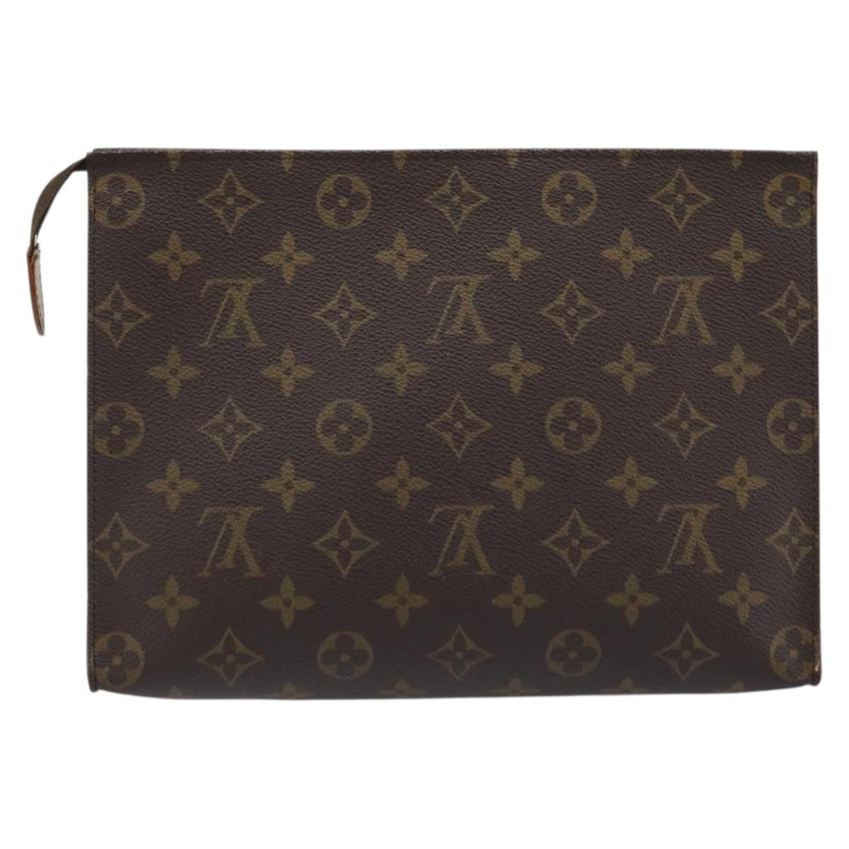 LOUIS VUITTON Monogram Poche Toilette 26 Pouch M47542 LV Auth LNZ557