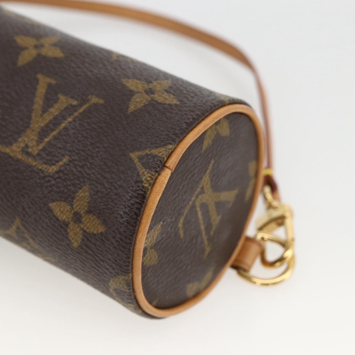 LOUIS VUITTON Monogram Papillon Pouch LV Auth LNZ576