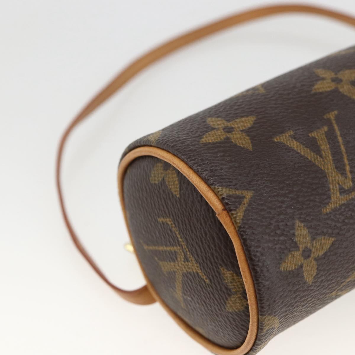 LOUIS VUITTON Monogram Papillon Pouch LV Auth LNZ576