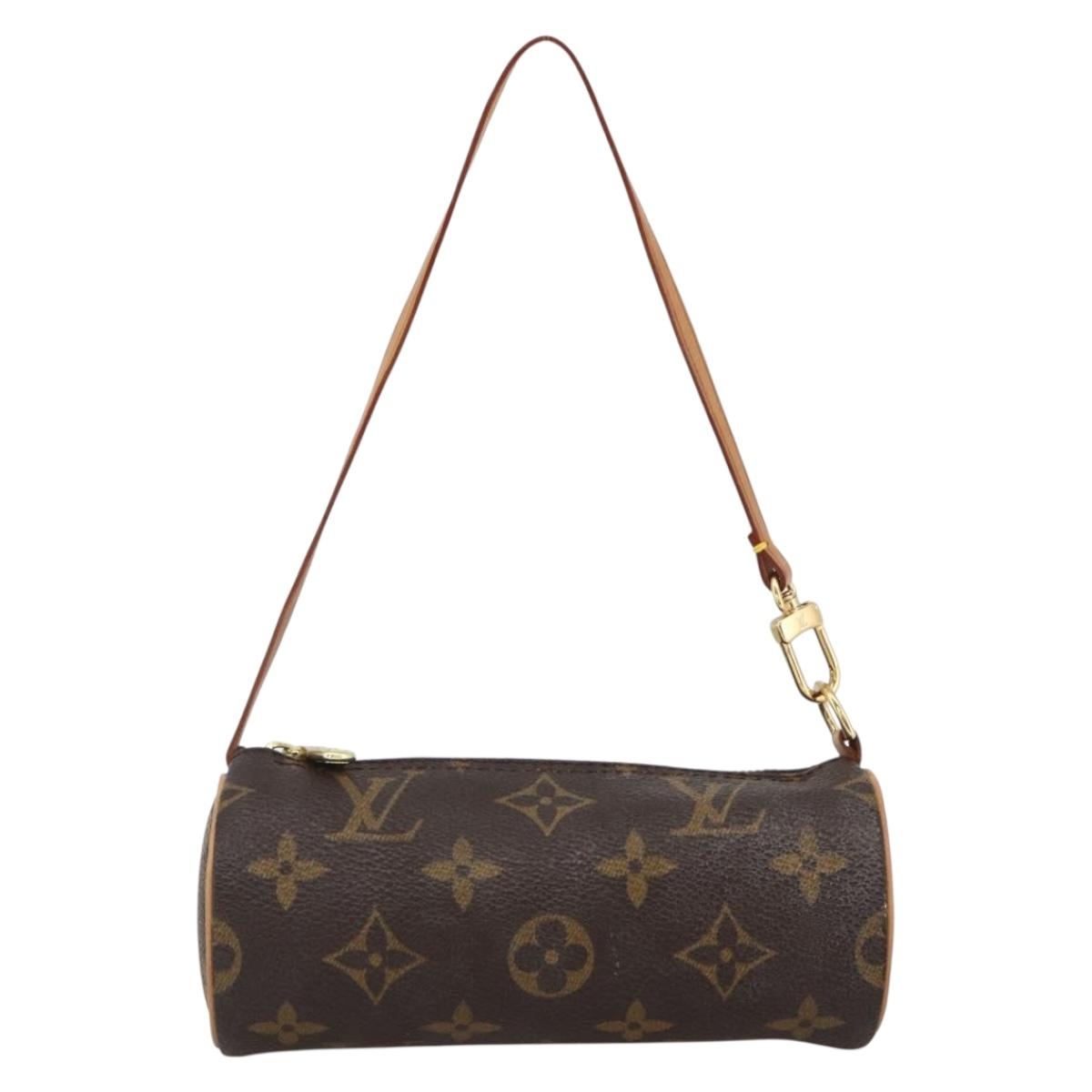 LOUIS VUITTON Monogram Papillon Pouch LV Auth LNZ576