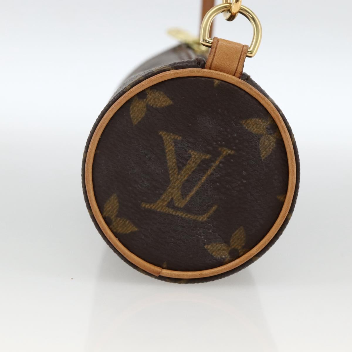 LOUIS VUITTON Monogram Papillon Pouch LV Auth LNZ576
