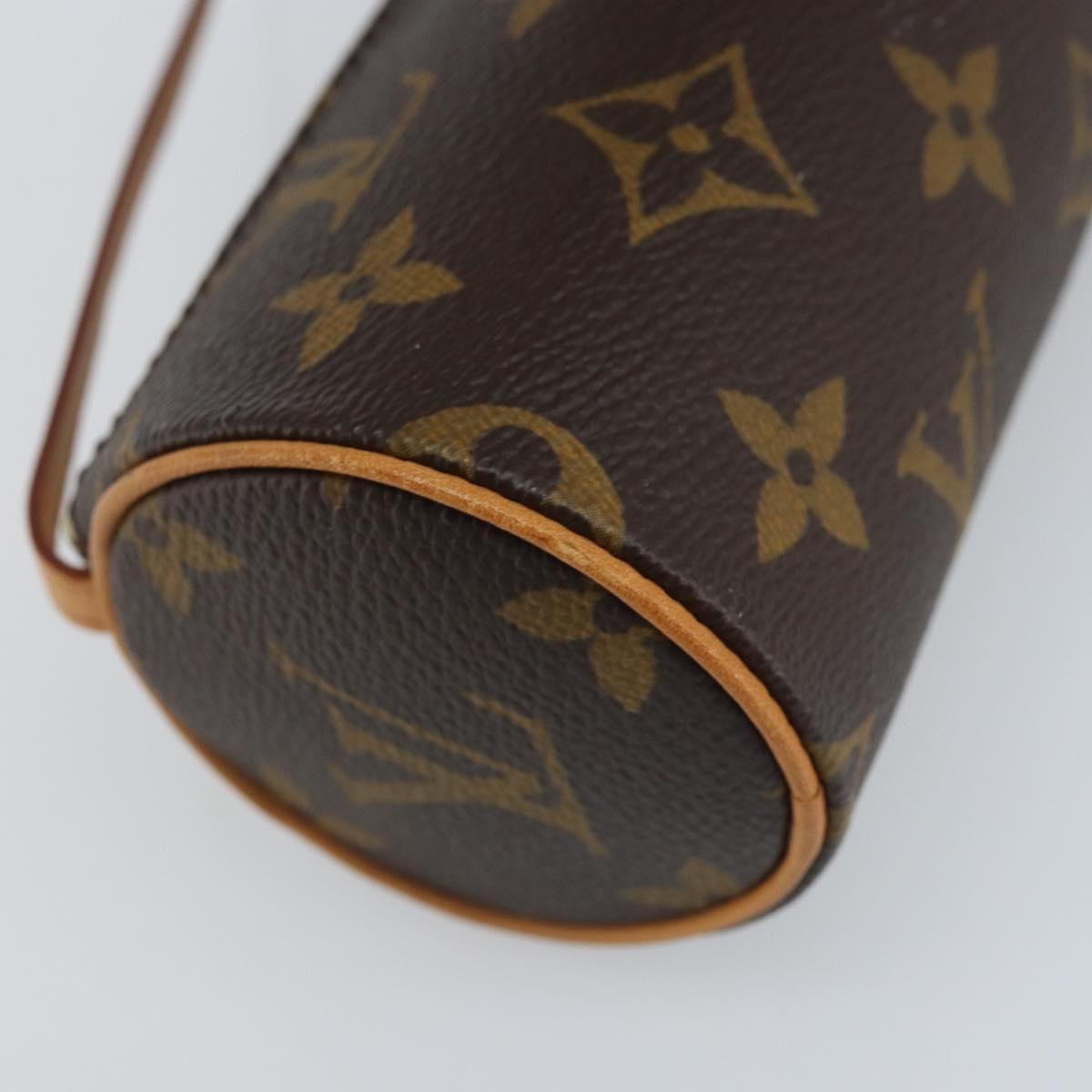 LOUIS VUITTON Monogram Papillon Pouch LV Auth LNZ579