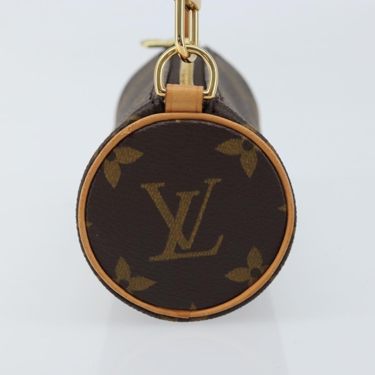 LOUIS VUITTON Monogram Papillon Pouch LV Auth LNZ579