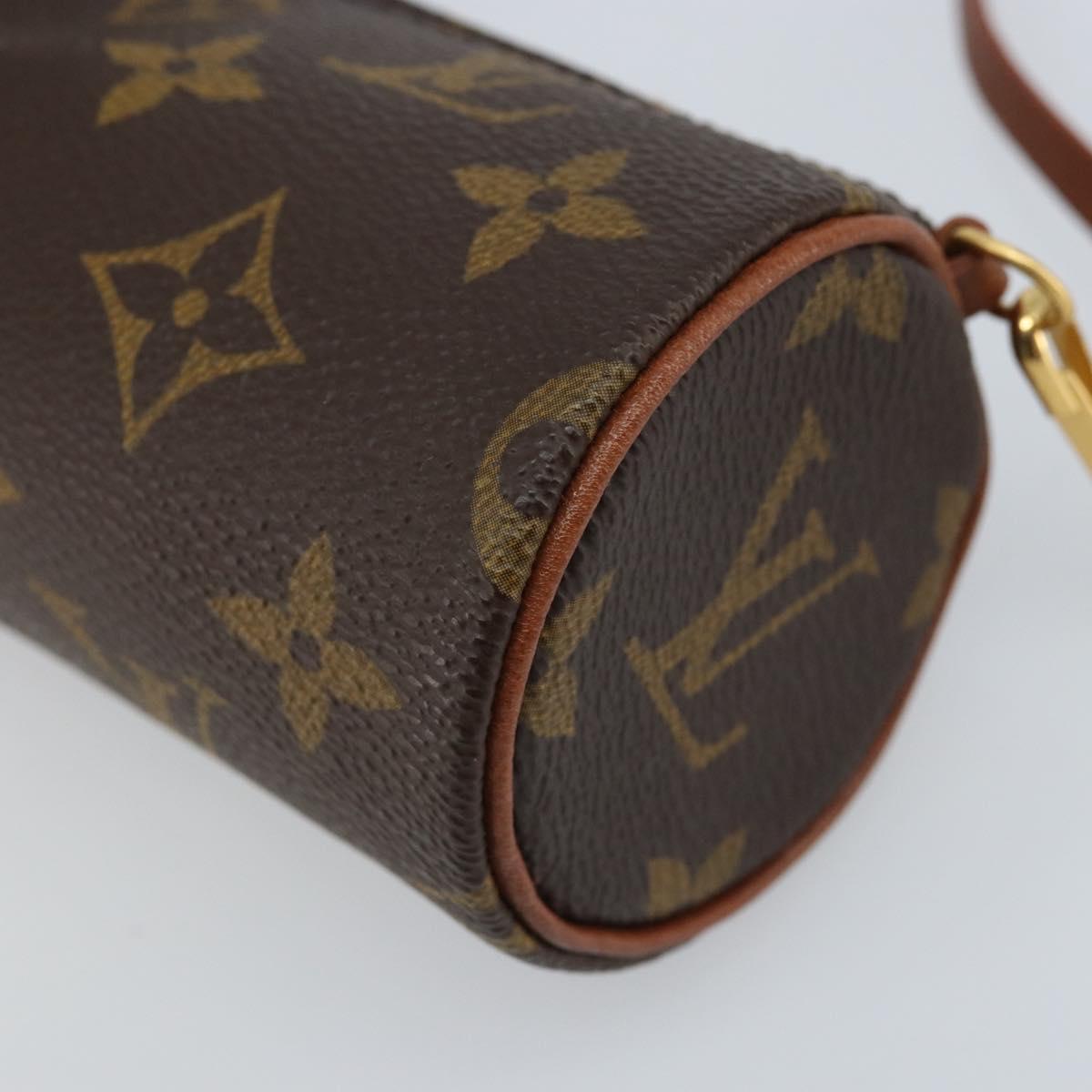 LOUIS VUITTON Monogram Papillon Pouch LV Auth LNZ580