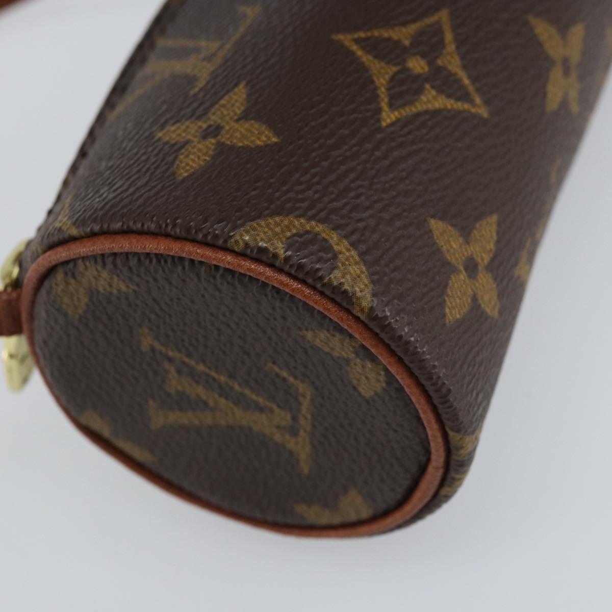 LOUIS VUITTON Monogram Papillon Pouch LV Auth LNZ580