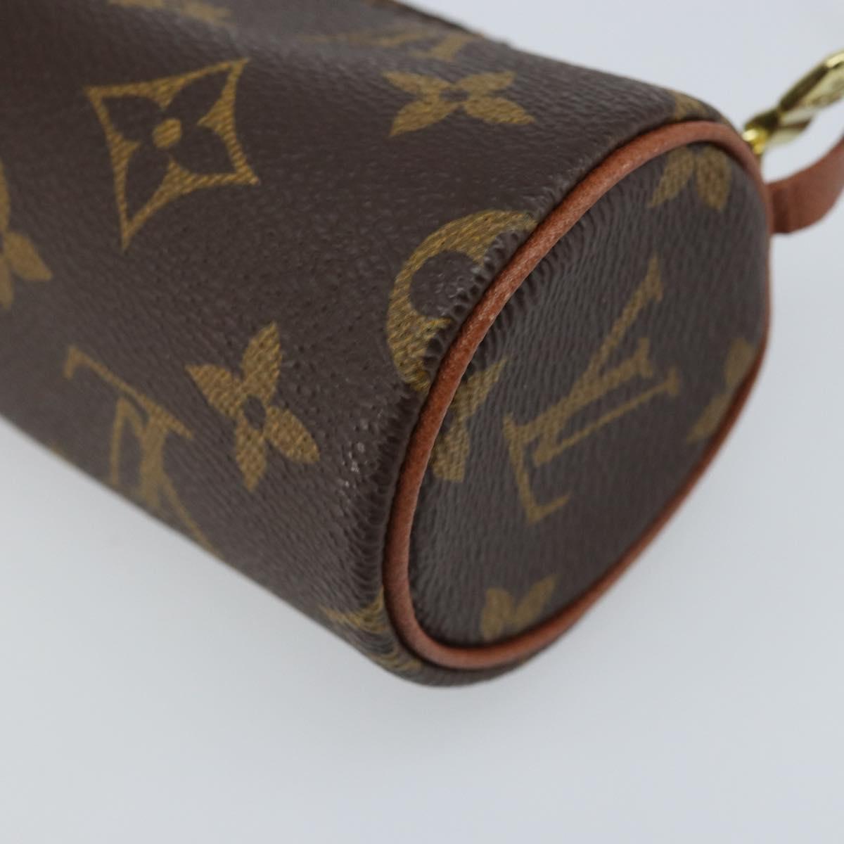 LOUIS VUITTON Monogram Papillon Pouch LV Auth LNZ580