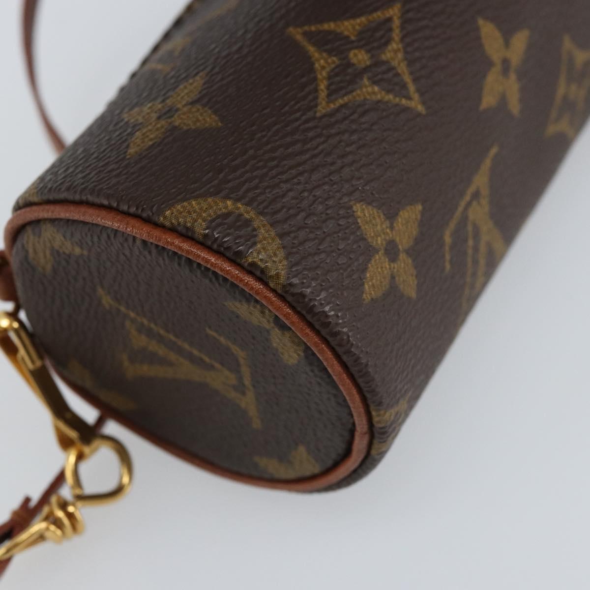 LOUIS VUITTON Monogram Papillon Pouch LV Auth LNZ580
