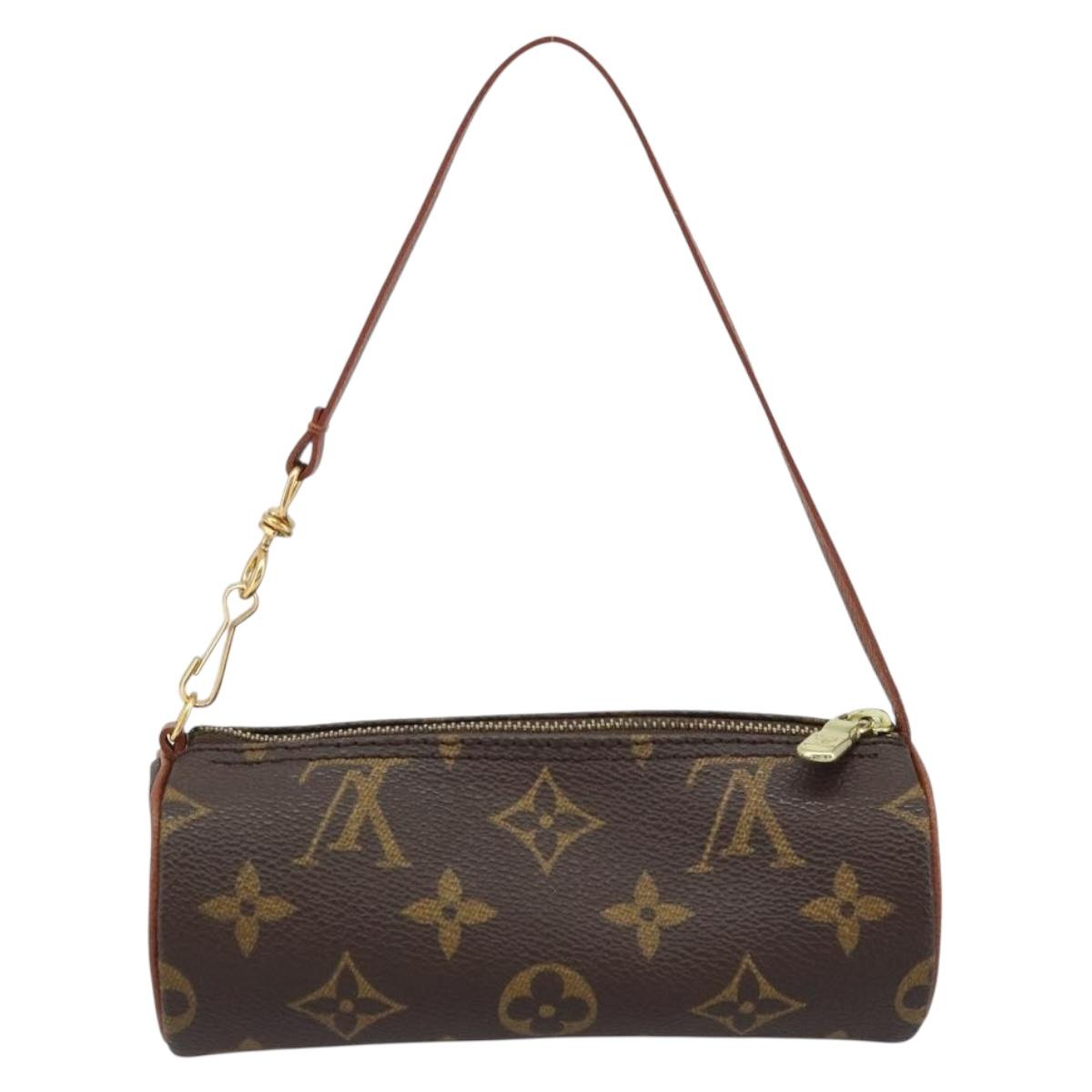 LOUIS VUITTON Monogram Papillon Pouch LV Auth LNZ580