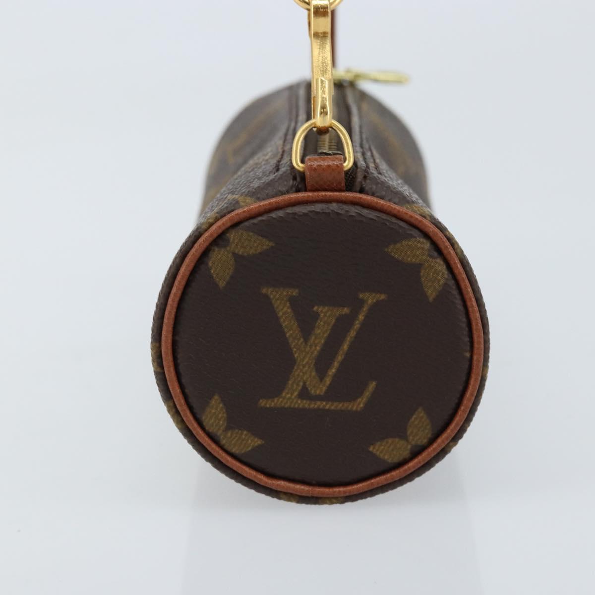 LOUIS VUITTON Monogram Papillon Pouch LV Auth LNZ580