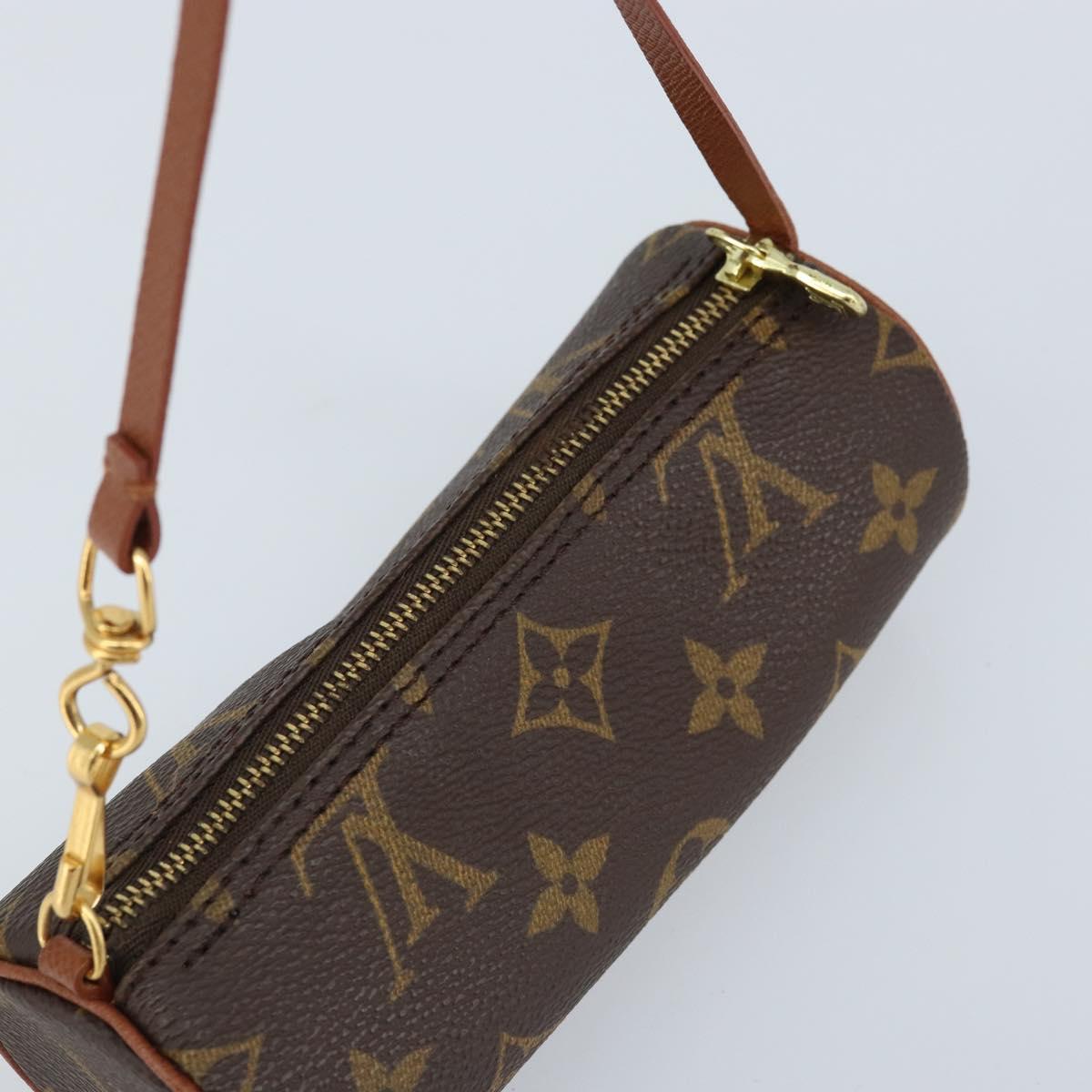 LOUIS VUITTON Monogram Papillon Pouch LV Auth LNZ580