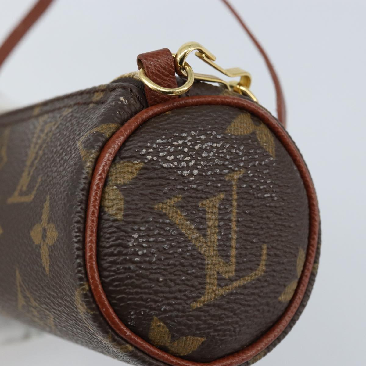 LOUIS VUITTON Monogram Papillon Pouch LV Auth LNZ582