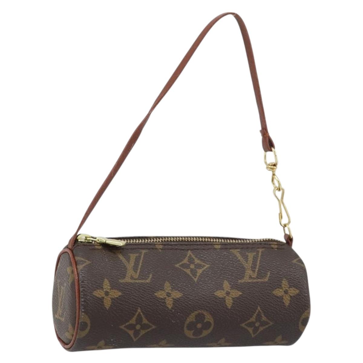 LOUIS VUITTON Monogram Papillon Pouch LV Auth LNZ582