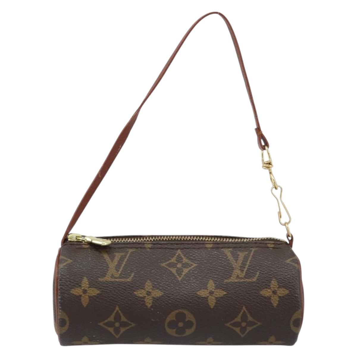 LOUIS VUITTON Monogram Papillon Pouch LV Auth LNZ582