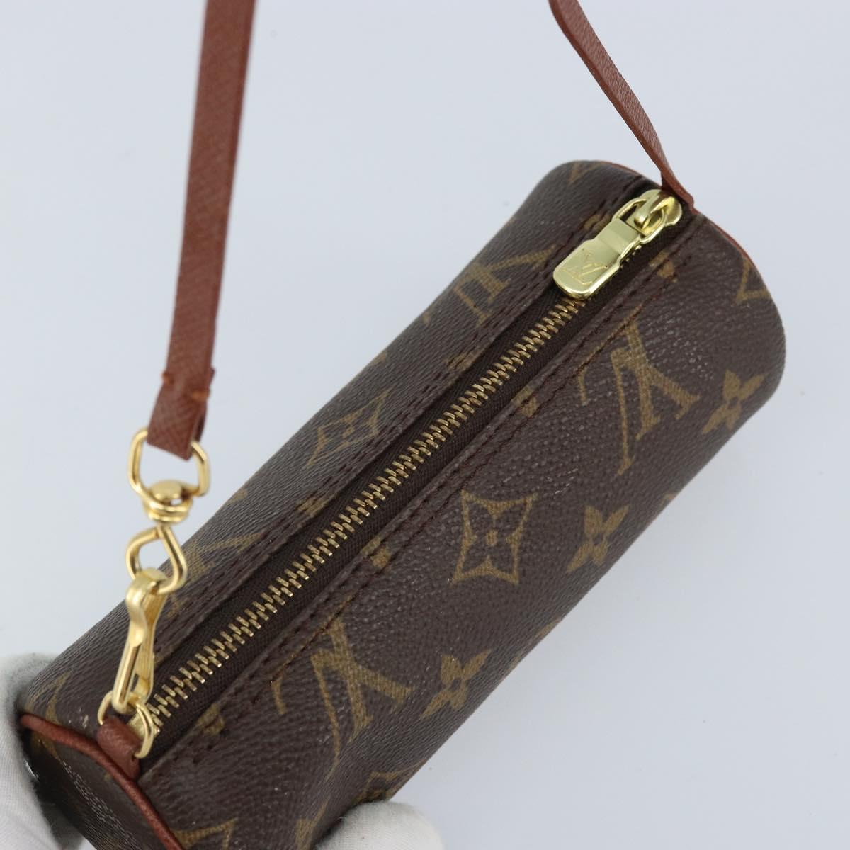 LOUIS VUITTON Monogram Papillon Pouch LV Auth LNZ582
