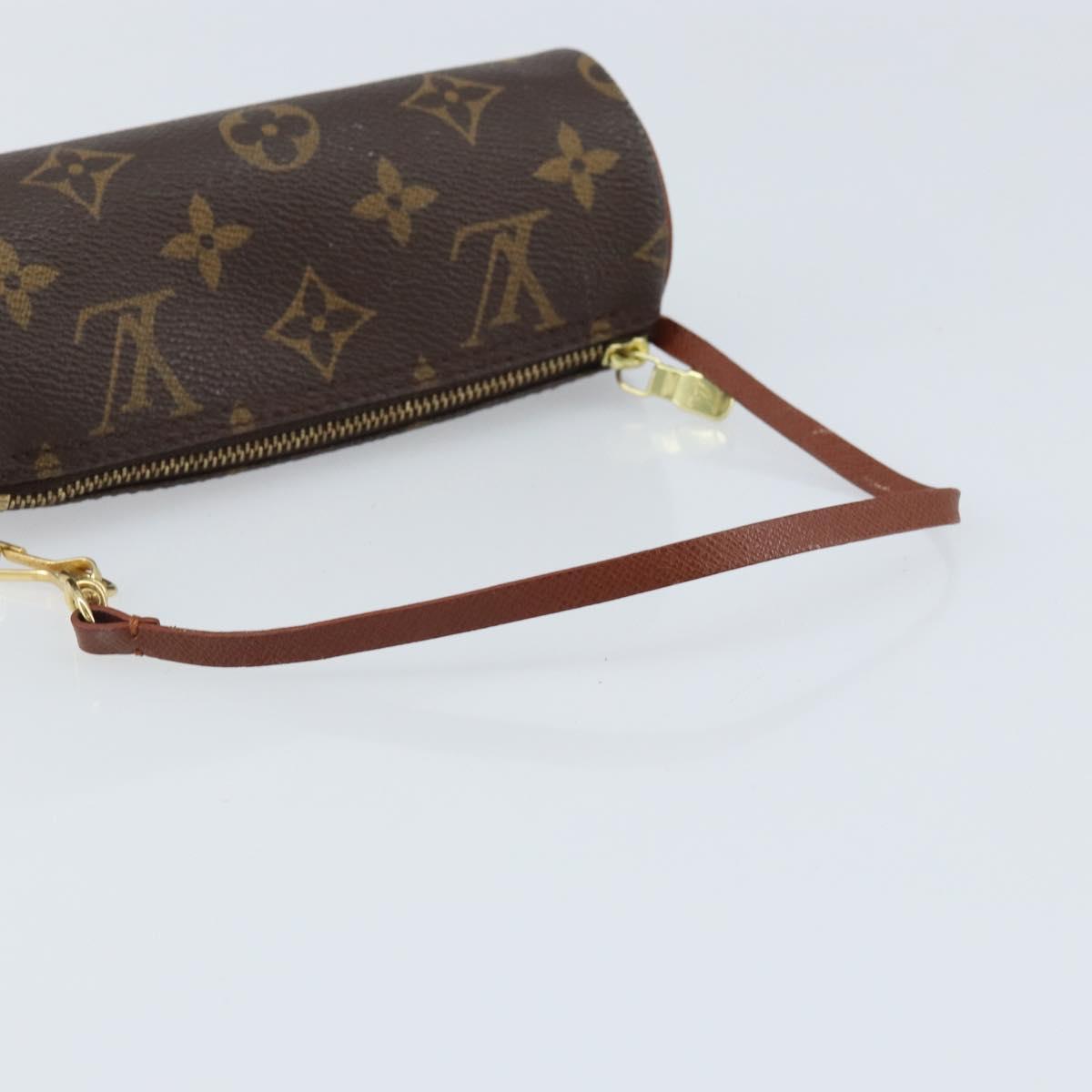 LOUIS VUITTON Monogram Papillon Pouch LV Auth LNZ582
