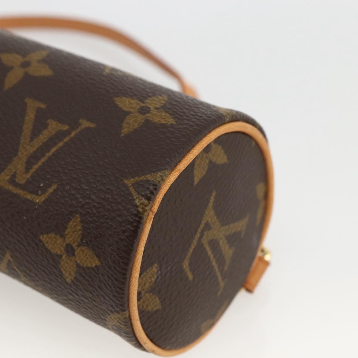 LOUIS VUITTON Monogram Papillon Pouch LV Auth LNZ583