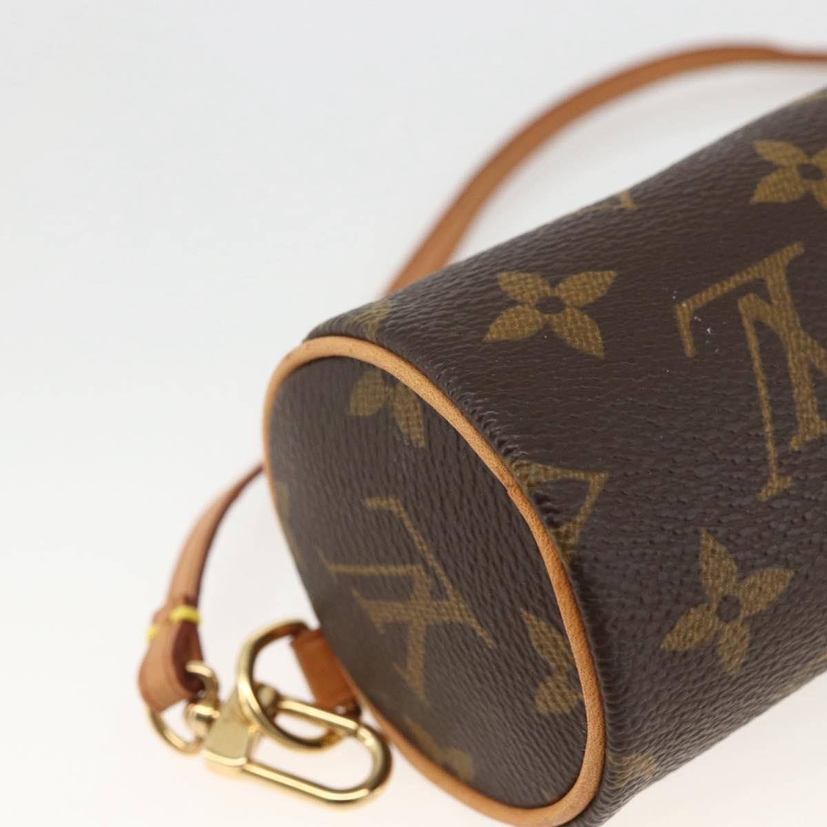 LOUIS VUITTON Monogram Papillon Pouch LV Auth LNZ583