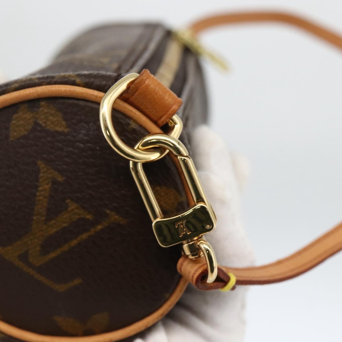 LOUIS VUITTON Monogram Papillon Pouch LV Auth LNZ583