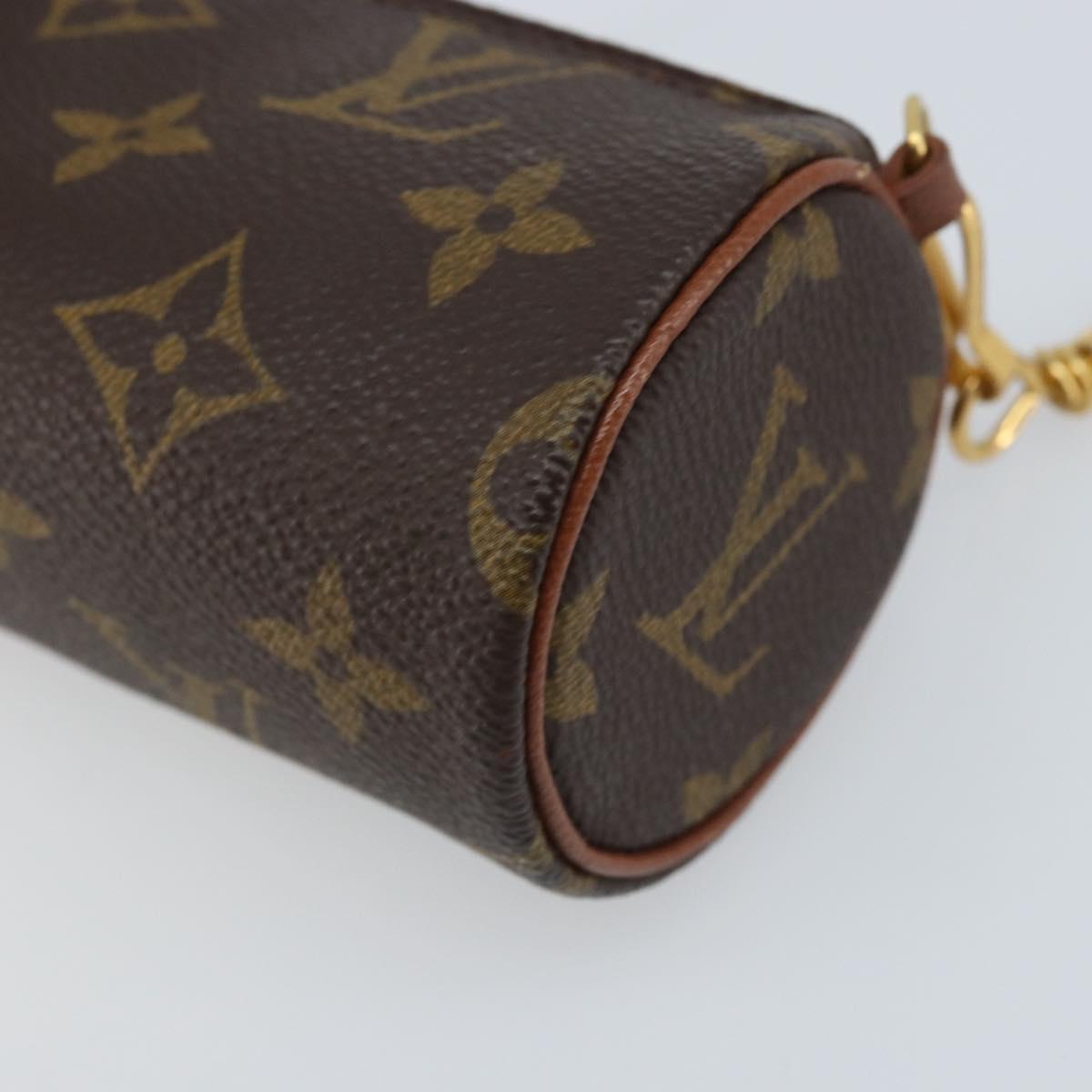 LOUIS VUITTON Monogram Papillon Pouch LV Auth LNZ584