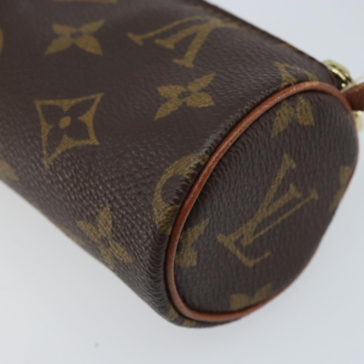LOUIS VUITTON Monogram Papillon Pouch LV Auth LNZ584
