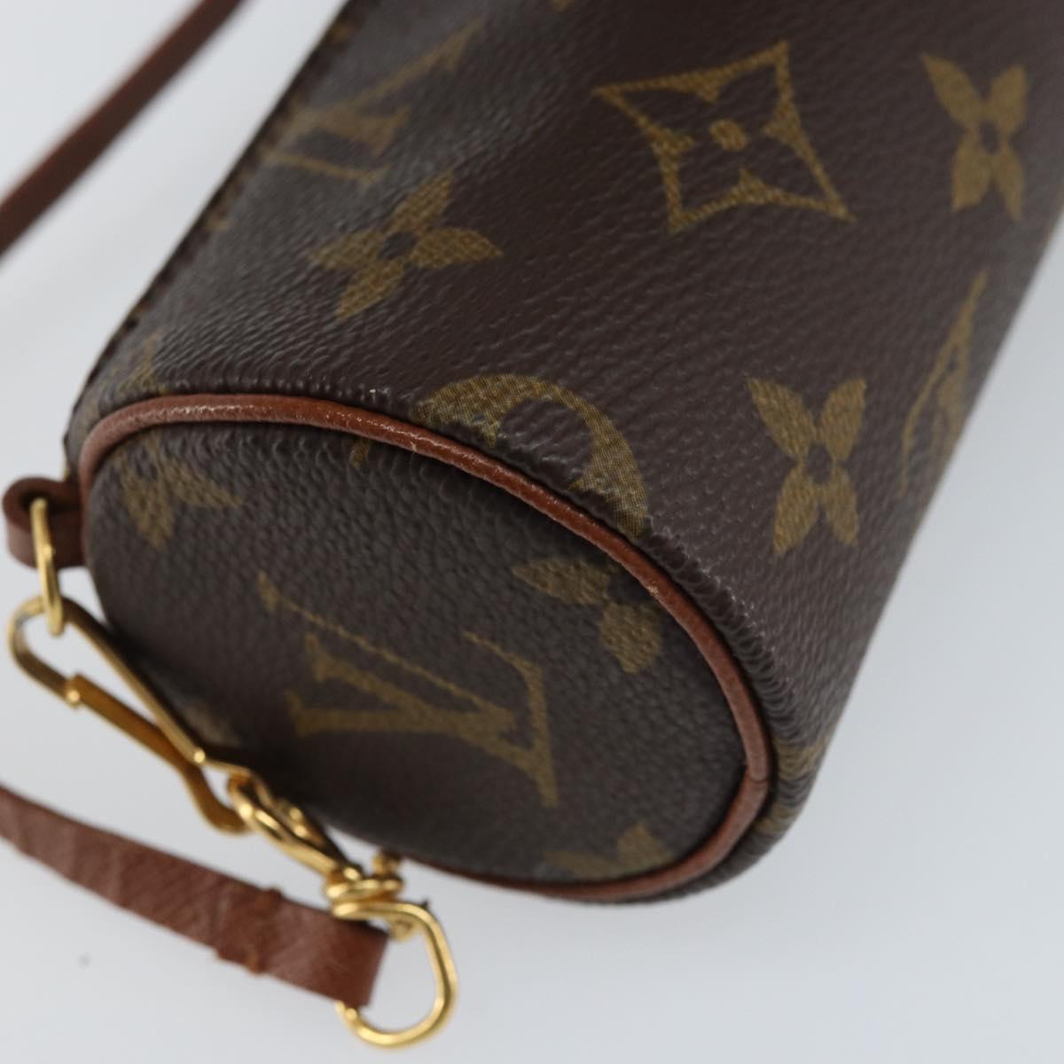 LOUIS VUITTON Monogram Papillon Pouch LV Auth LNZ584
