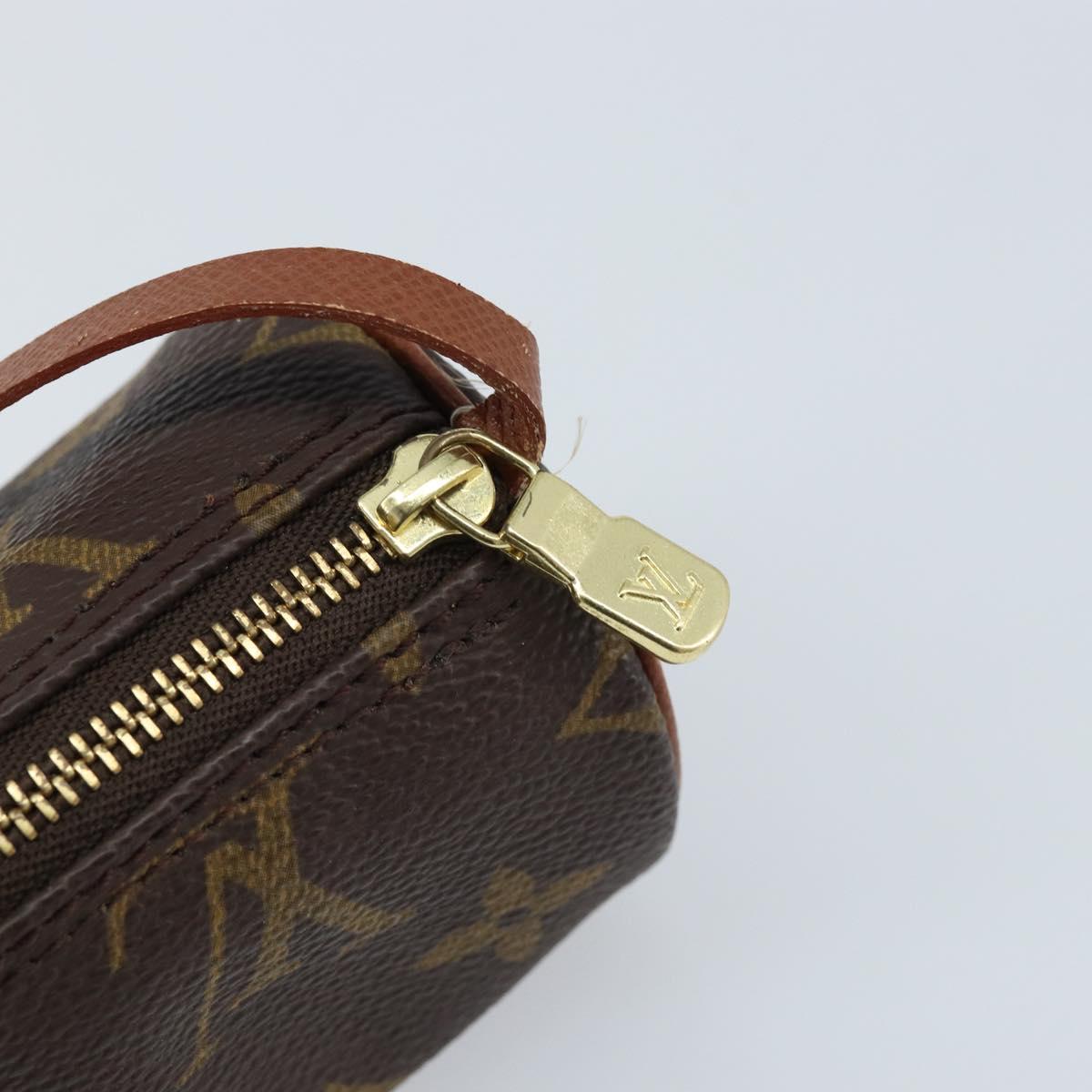 LOUIS VUITTON Monogram Papillon Pouch LV Auth LNZ584