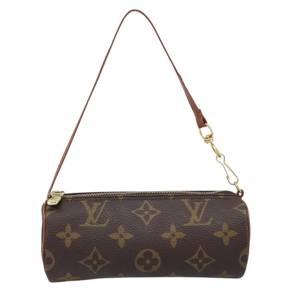 LOUIS VUITTON Monogram Papillon Pouch LV Auth LNZ584