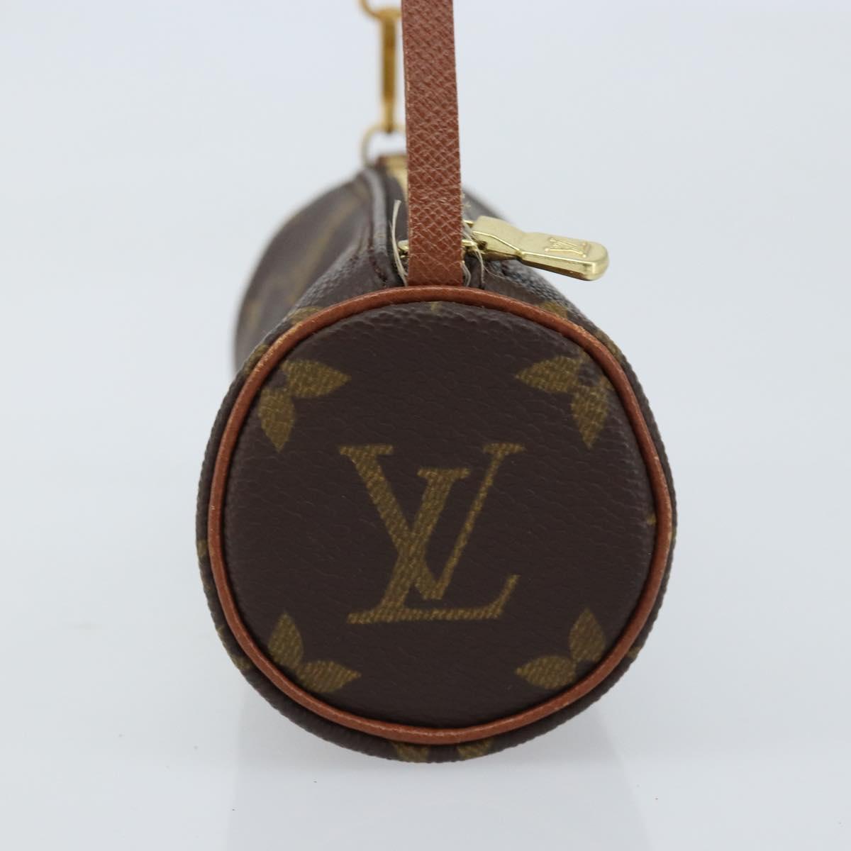 LOUIS VUITTON Monogram Papillon Pouch LV Auth LNZ584