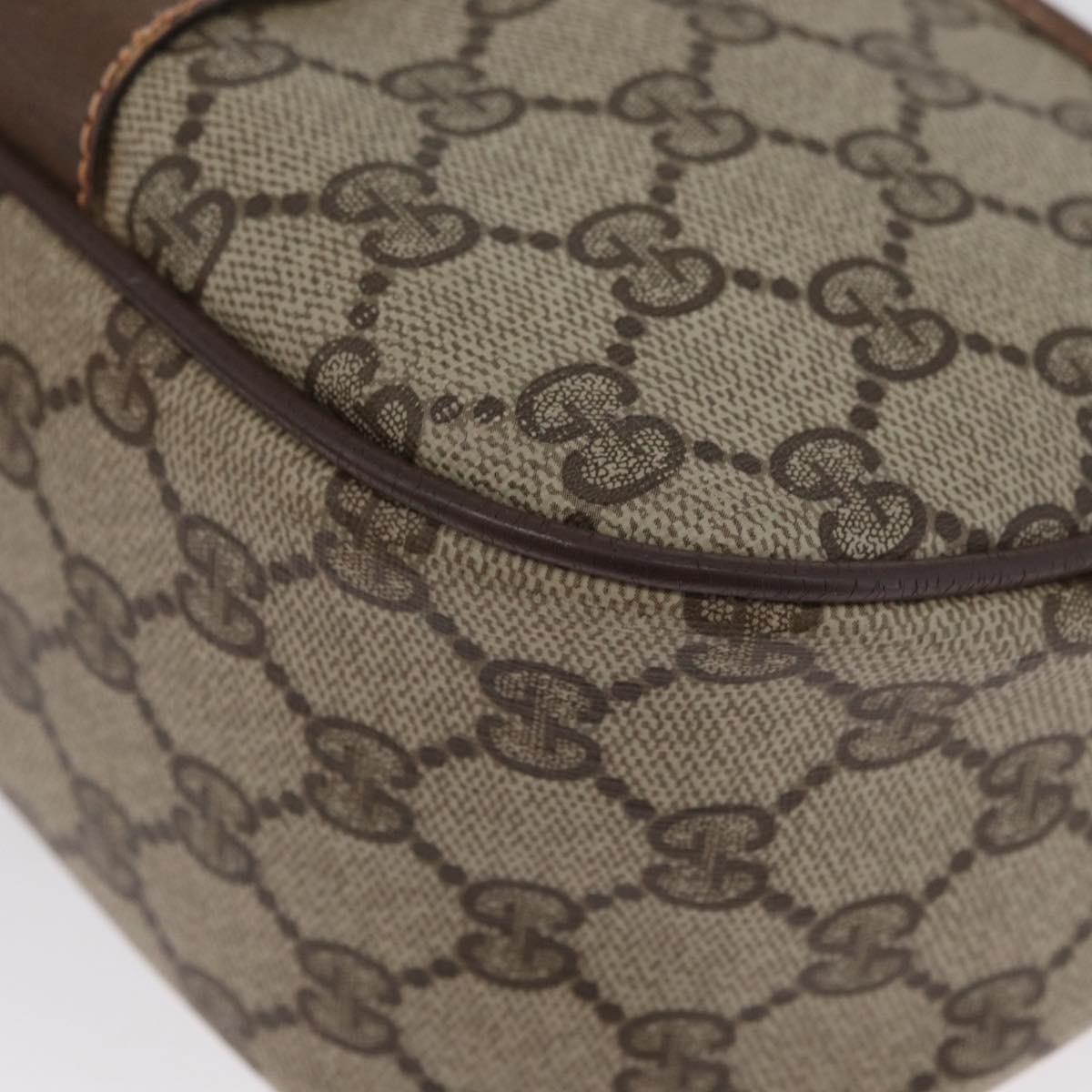 GUCCI GG Supreme Web Sherry Line Bag PVC Beige Gold 89 02 032 Auth LNZ595