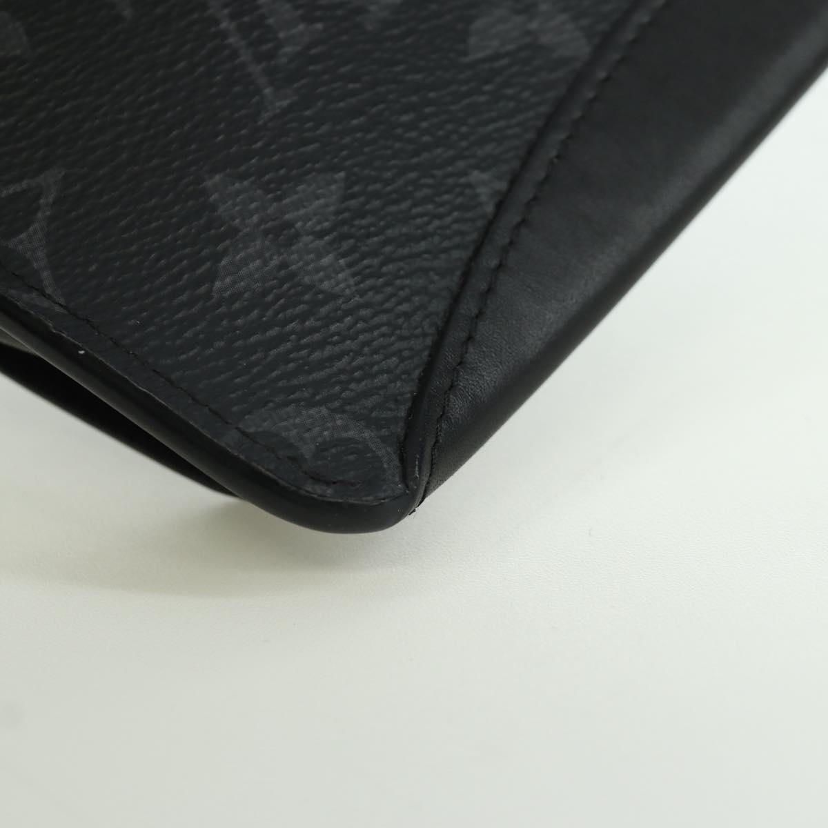 LOUIS VUITTON Monogram Eclipse Etui Lunet GM Glasses Case GI0296 LV Auth LNZ611M