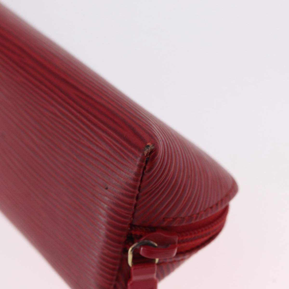 LOUIS VUITTON Epi Trousse Crayons Pen Case Red M56547 LV Auth LNZ612