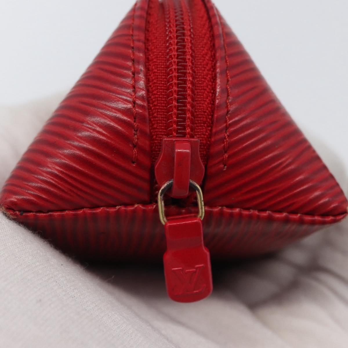 LOUIS VUITTON Epi Trousse Crayons Pen Case Red M56547 LV Auth LNZ612