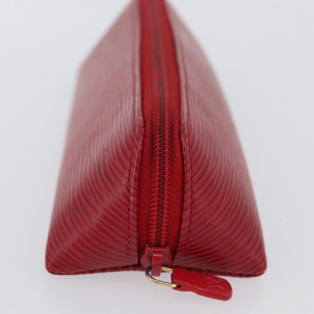 LOUIS VUITTON Epi Trousse Crayons Pen Case Red M56547 LV Auth LNZ612