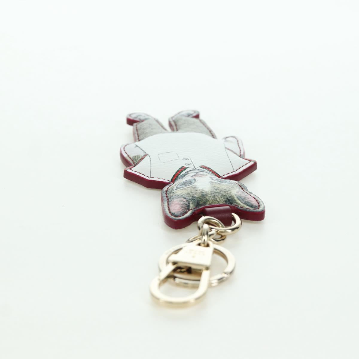 GUCCI GG Supreme Boris Yuko Higuchi Charm PVC Beige Auth LNZ613SM